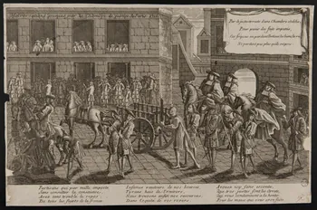 estampe Malversations punies par la Chambre de justice de Paris, 1716. 1969.32.12 Photo
