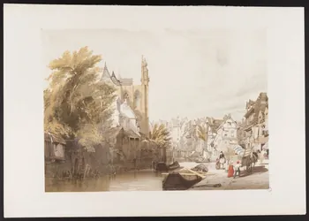 estampe RUE DU RIVAGE, ABBEVILLE 1969.32.16  Photo