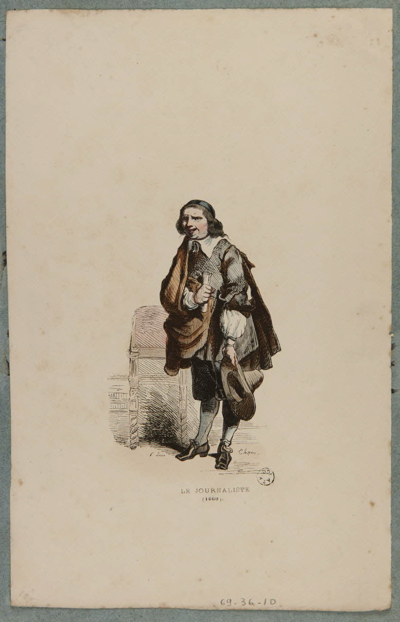 estampe LE JOURNALISTE  (1660). 1969.36.10 Photo