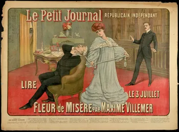 estampe Le Petit Journal REPUBLICAIN INDEPENDANT  FLEUR de MISERE 1969.36.111  Photo