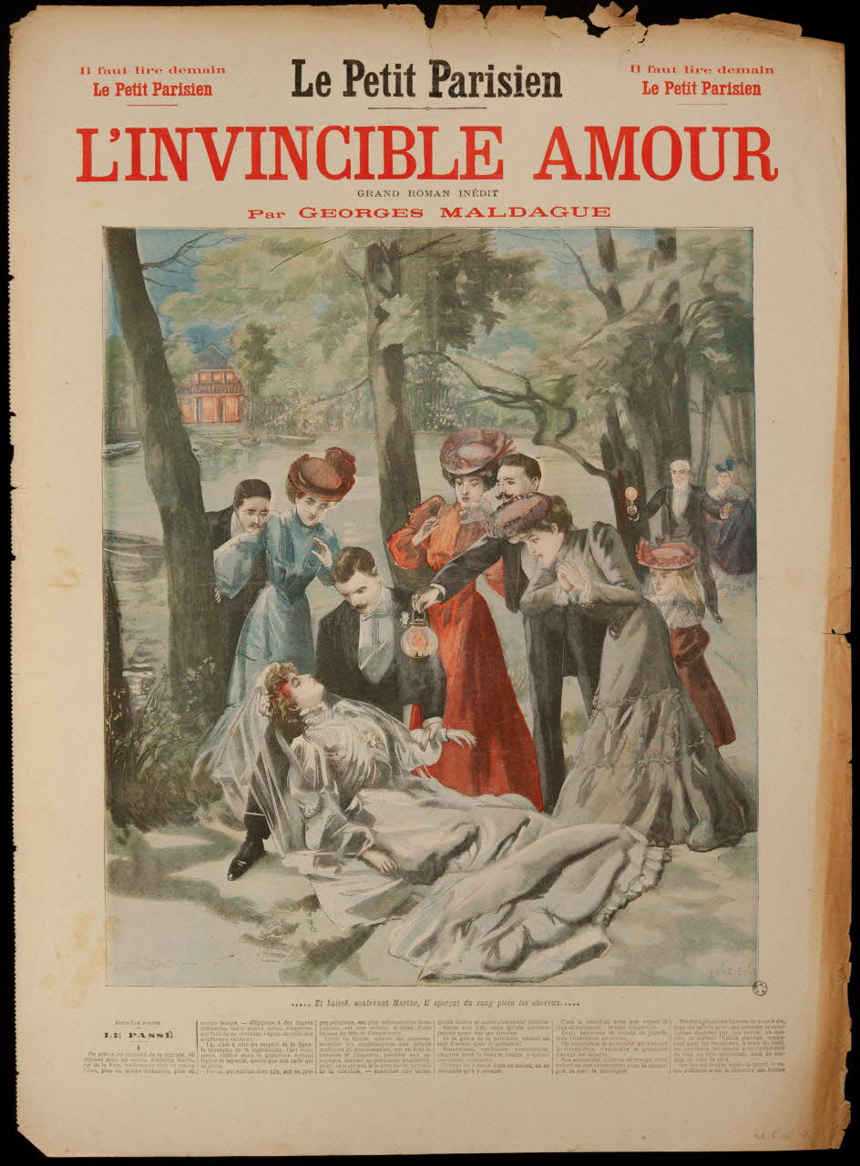 estampe Le Petit Parisien  L'INVINCIBLE AMOUR 1969.36.115 Photo