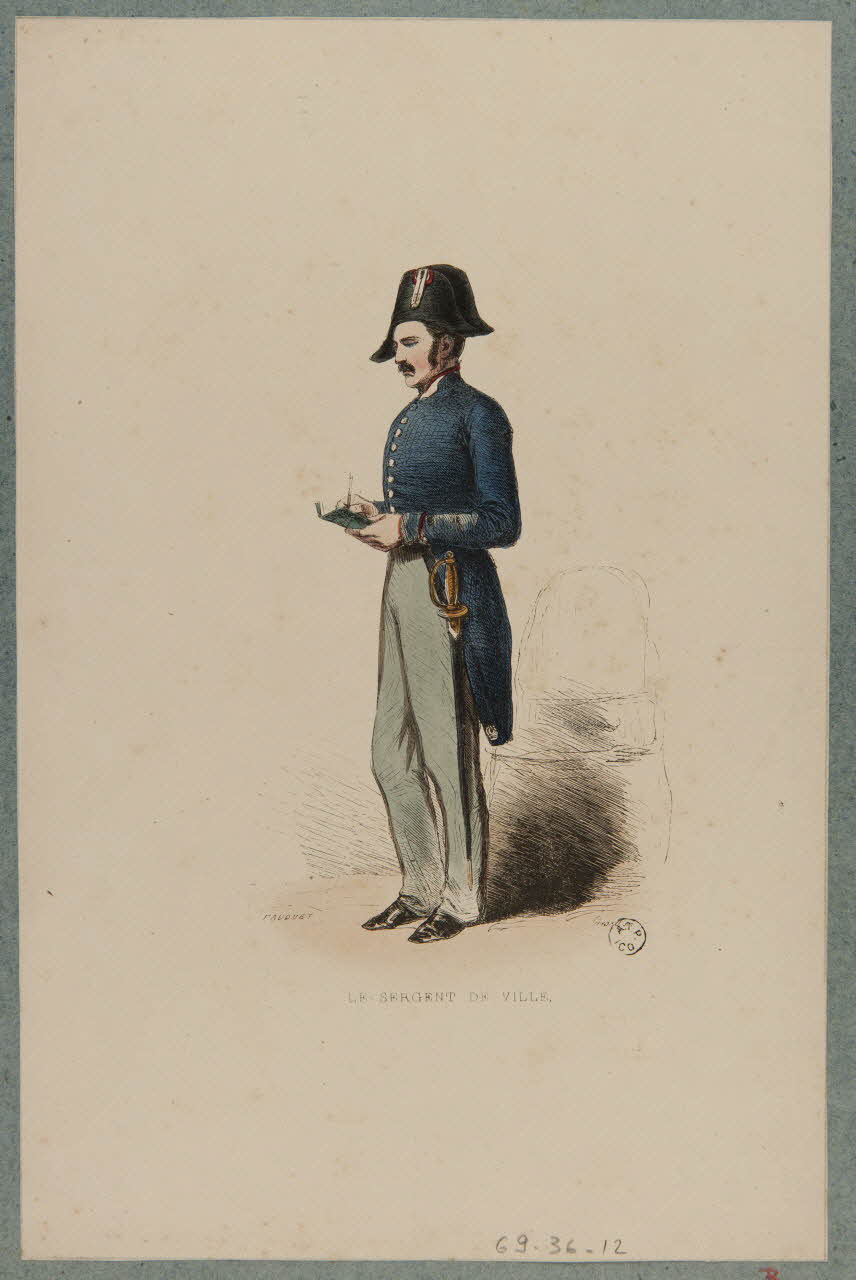 estampe LE SERGENT DE VILLE. 1969.36.12 Photo