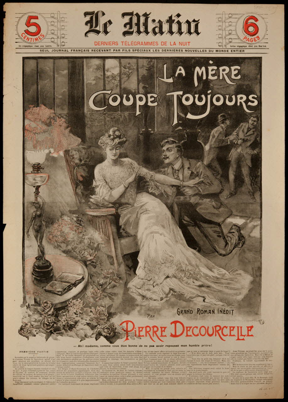 estampe Le Matin  DERNIERS TELEGRAMMES DE LA NUIT  LA MERE  COUPE TOUJOURS 1969.36.123 Photo