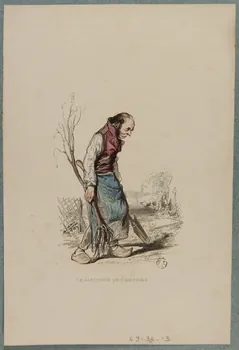 estampe LE JARDINIER DE CIMETIERE. 1969.36.13 Photo