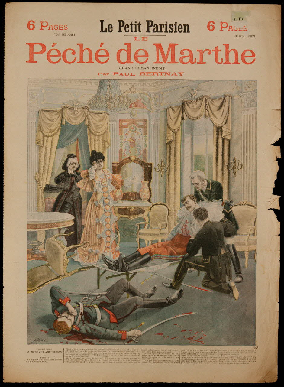 estampe Le Petit Parisien  Péché de Marthe 1969.36.130 Photo