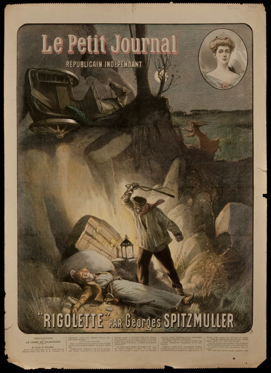 estampe Le Petit Journal  REPUBLICAIN INDEPENDANT  "RIGOLETTE" PAR Georges SPITZMULLER 1969.36.133 Photo