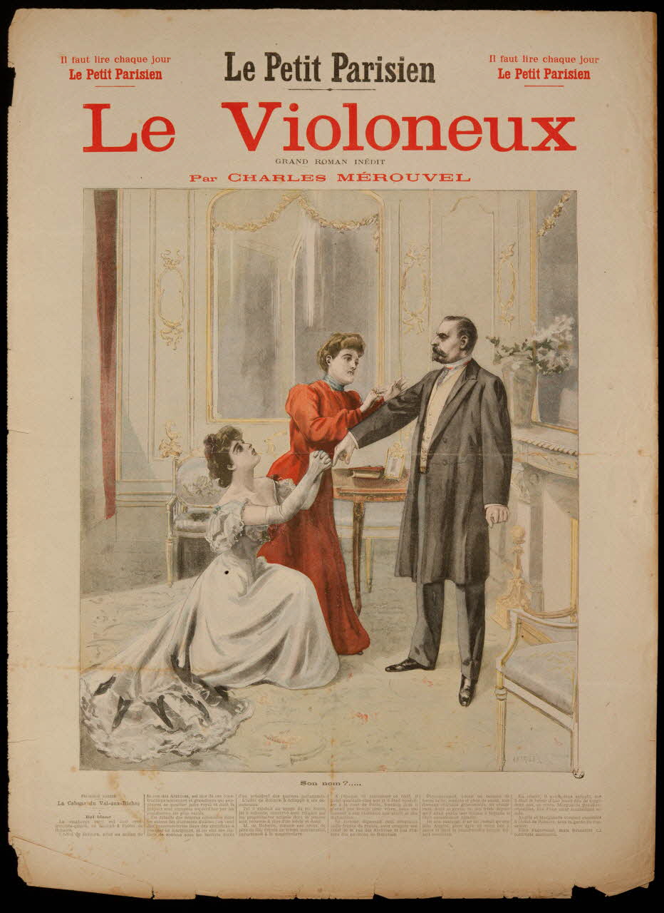 estampe Le Petit Parisien  Le Violoneux 1969.36.139 Photo