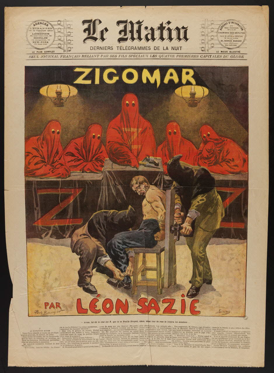 estampe ZIGOMAR  PAR LEON SAZIE 1969.36.140 Photo