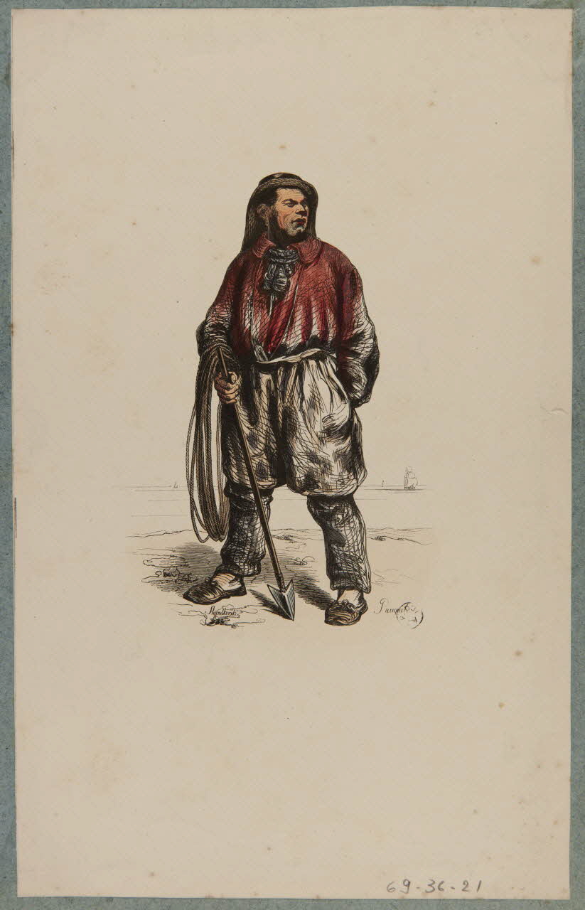 estampe Homme muni d'un harpon 1969.36.21 Photo