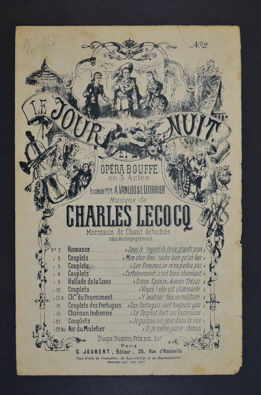 chanson petit format 1966.199.42 Photo Mucem