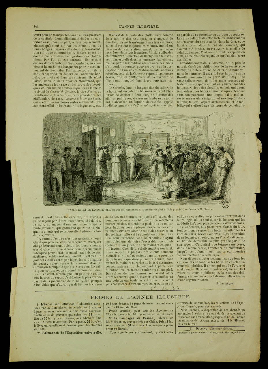 estampe L'ANNEE ILLUSTREE. 1969.36.37 Photo