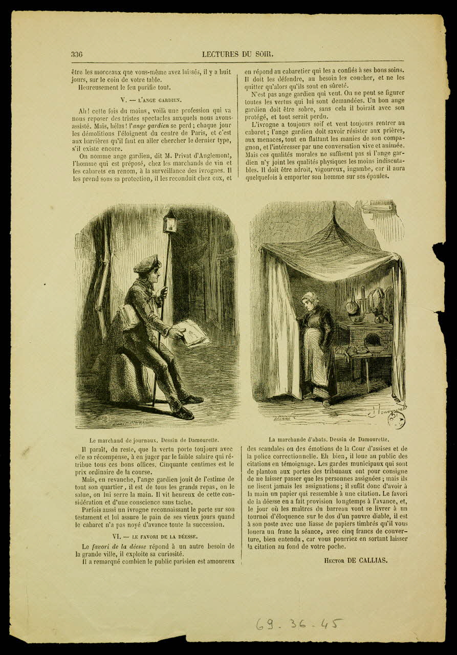 estampe LECTURES DU SOIR. 1969.36.45 Photo