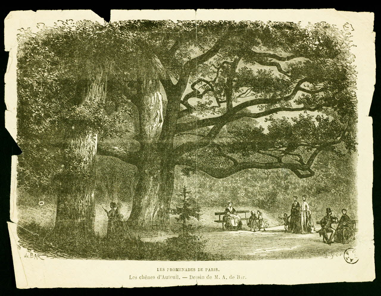 estampe LES PROMENADES DE PARIS. 1969.36.66 Photo