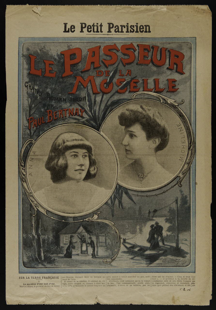 estampe Le Petit Parisien  LE PASSEUR  DE LA  MOSELLE 1969.36.91 Photo