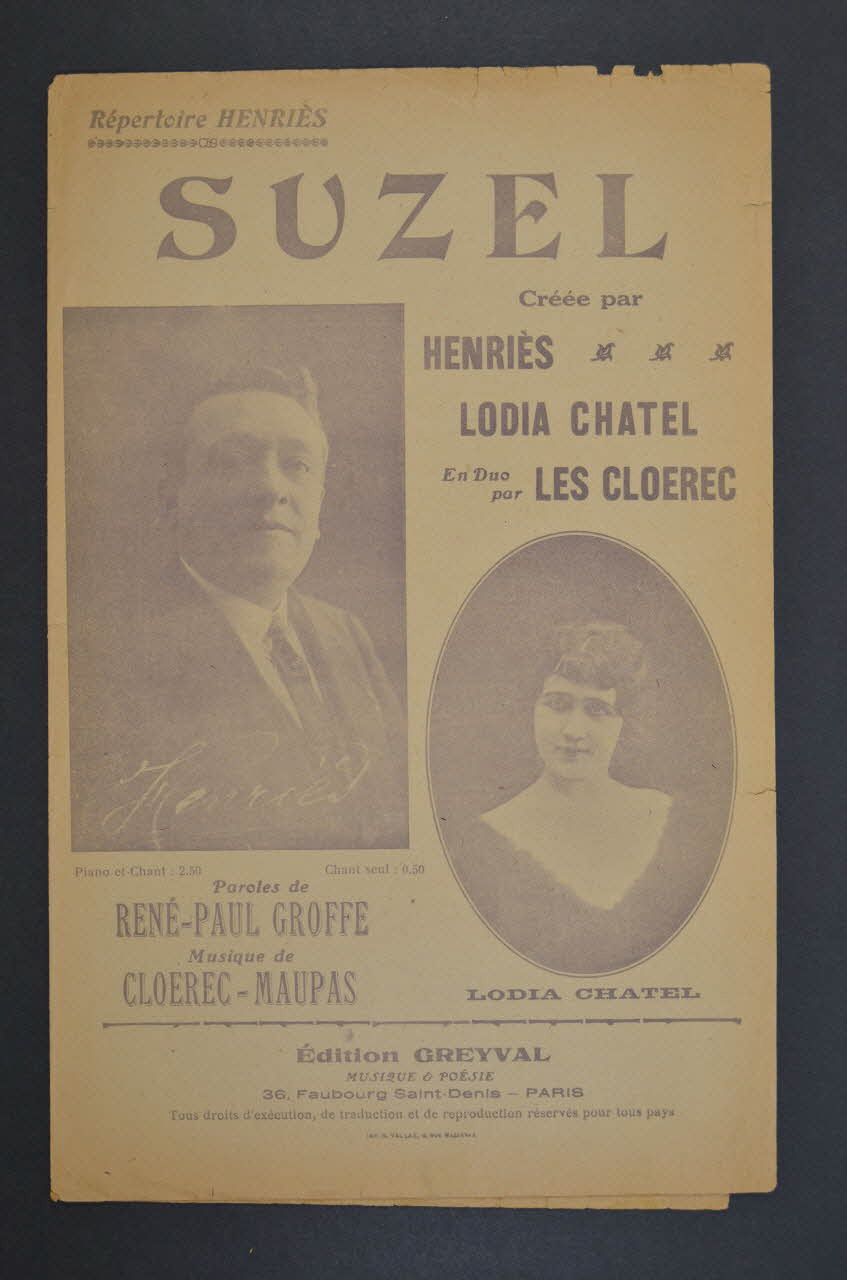chanson petit format 1966.199.45 Photo Mucem