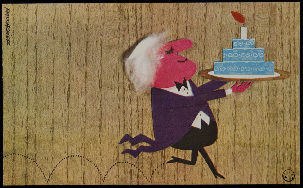 estampe Homme portant un gâteau d'anniversaire 1969.56.11 Photo