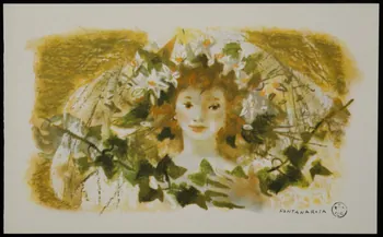 estampe Jeune fille dans les fleurs 1969.56.13  Photo