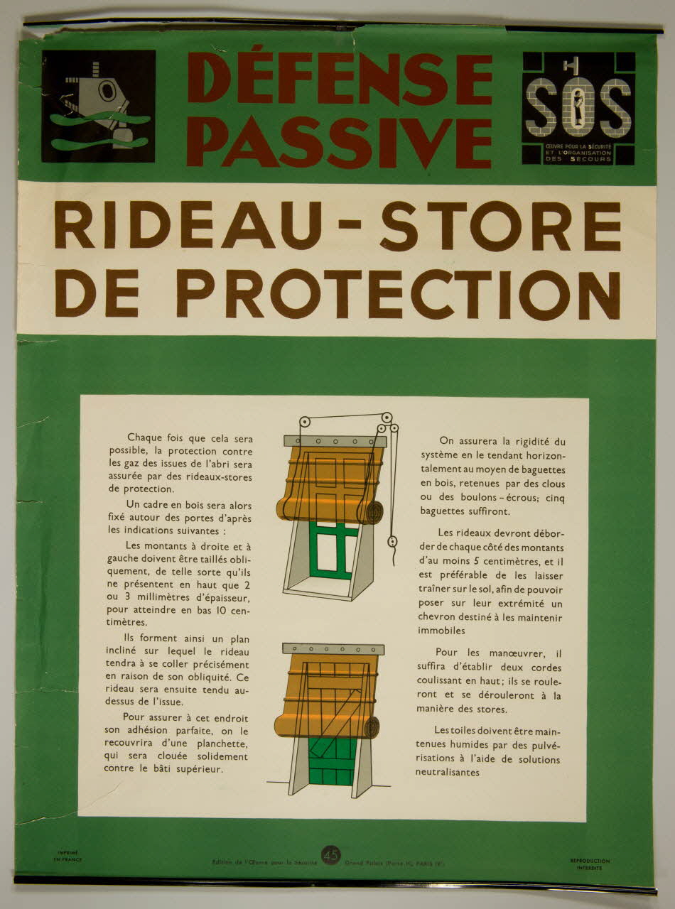 estampe RIDEAU - STORE  DE PROTECTION 1969.60.57 Photo