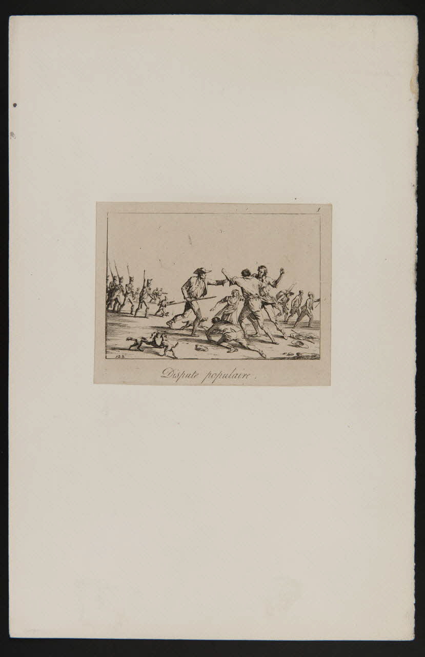 estampe Dispute populaire. 1969.7.13 Photo