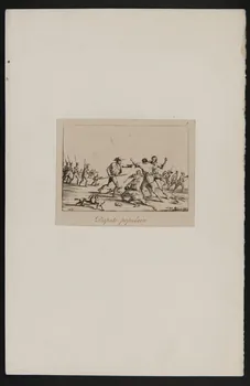 estampe Dispute populaire. 1969.7.13  Photo