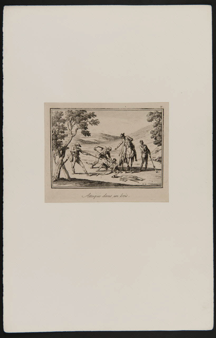 estampe Attaque dans un bois. 1969.7.17 Photo