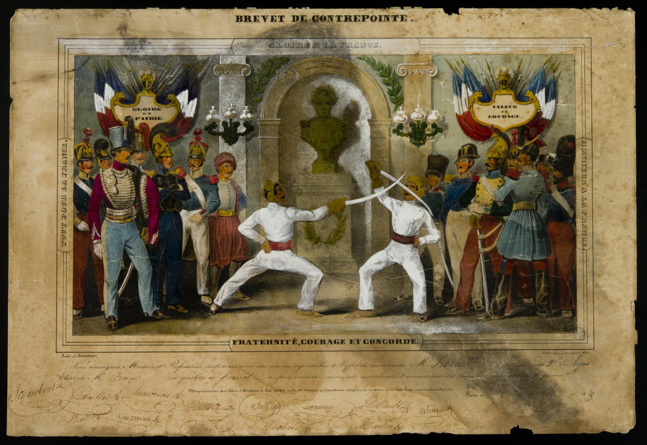 estampe BREVET DE CONTREPOINTE. 1969.8.1 Photo