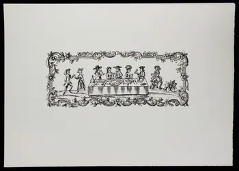 estampe Scène de banquet champêtre avec musicien et danseurs 1969.87.11.2 Photo