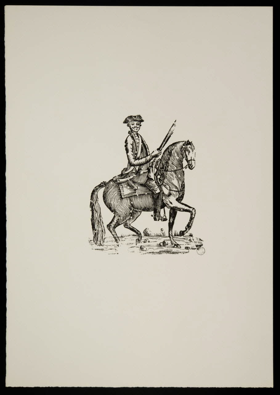 estampe Soldat à cheval 1969.87.113.1 Photo