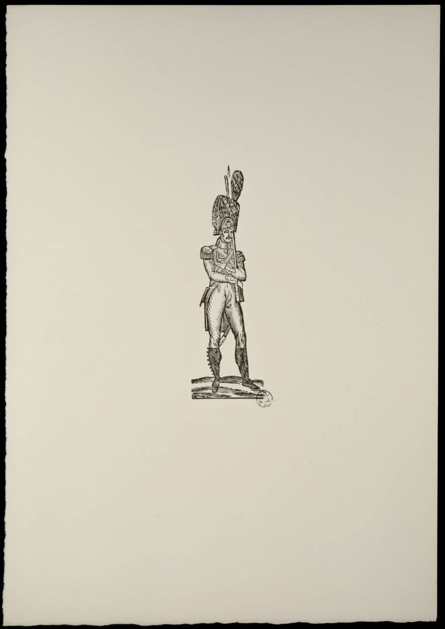 estampe Homme en uniforme de grenadier de la garde impériale 1969.87.119.1 Photo