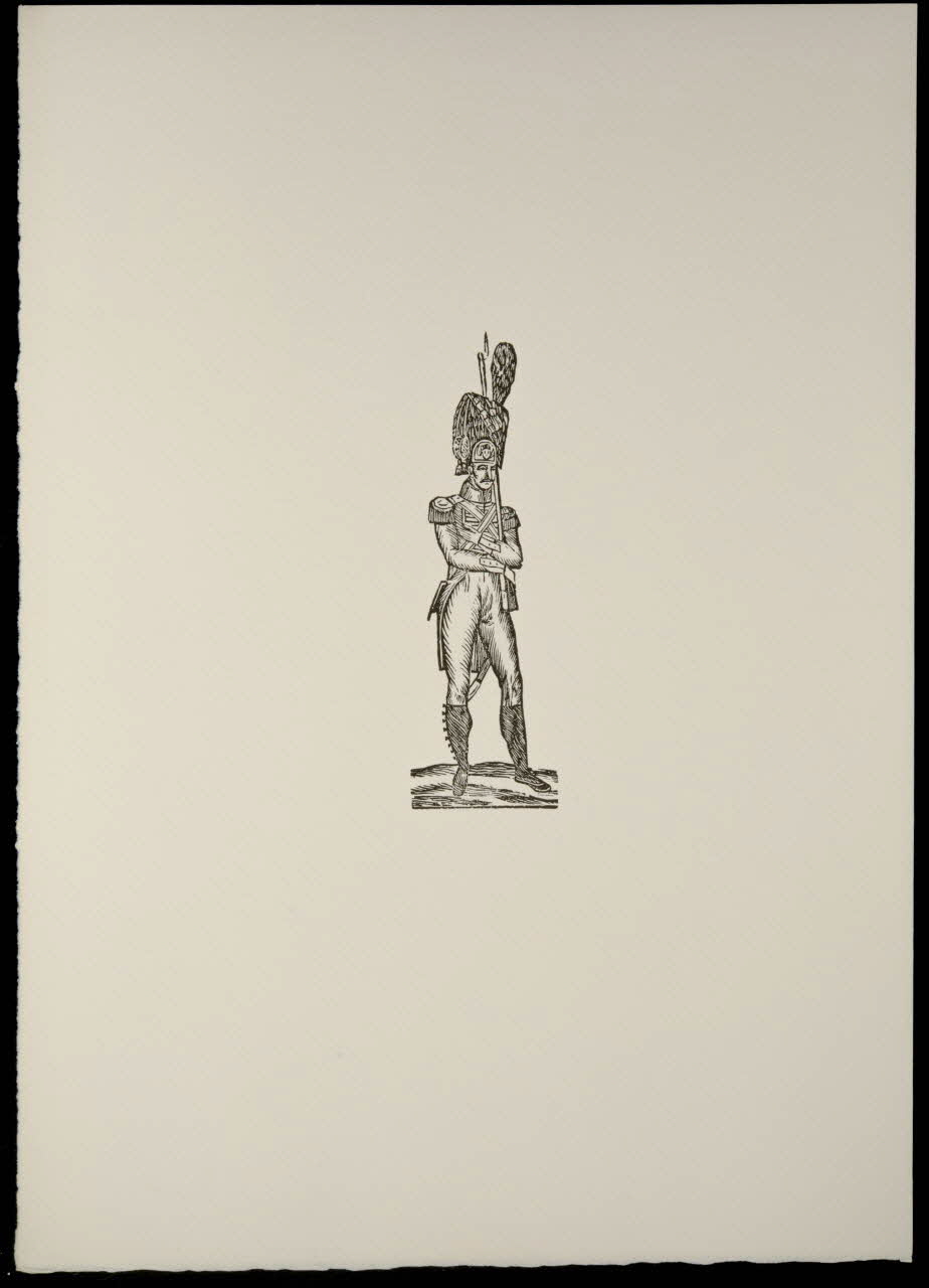 estampe Homme en uniforme de grenadier de la garde impériale 1969.87.119.2 Photo