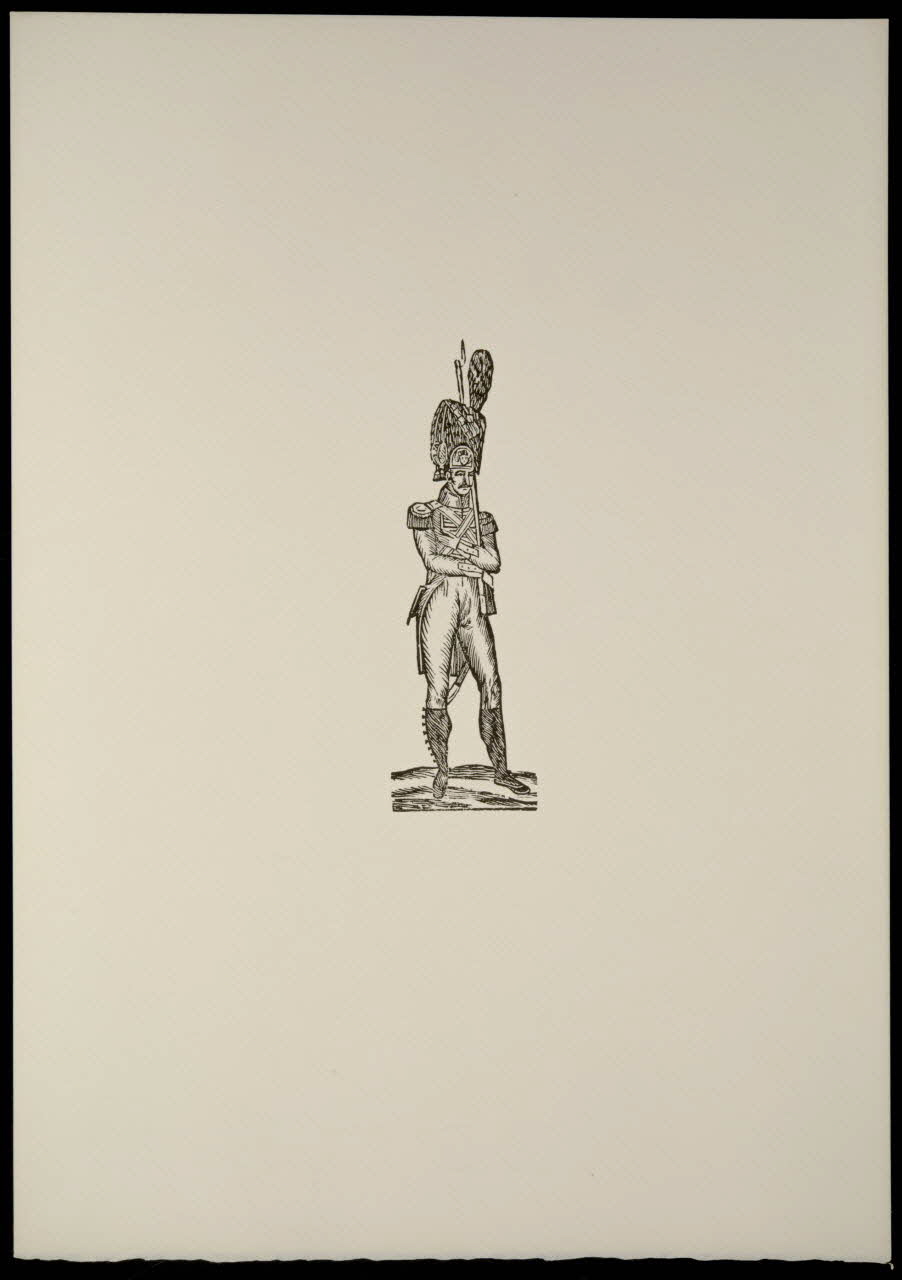 estampe Homme en uniforme de grenadier de la garde impériale 1969.87.119.3 Photo