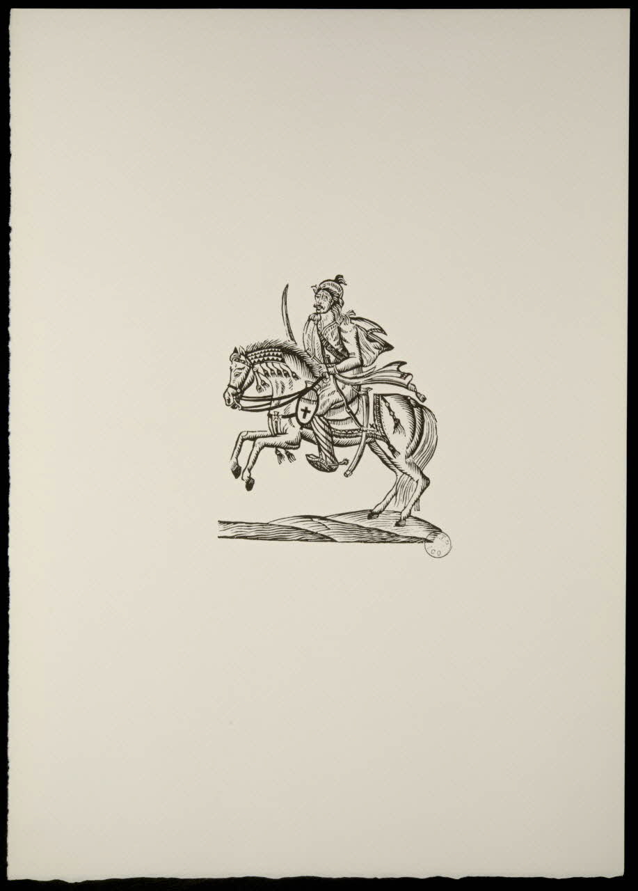 estampe Soldat à cheval 1969.87.123.1 Photo