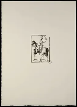 estampe Soldat à cheval tirant une épée 1969.87.127.1 Photo