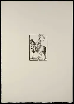 estampe Soldat à cheval tirant une épée 1969.87.127.2 Photo
