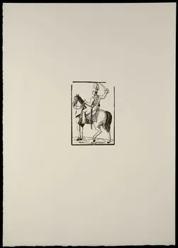 estampe Soldat à cheval tirant une épée 1969.87.127.3 Photo