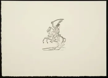 estampe Soldat sur un cheval cabré 1969.87.131.2 Photo