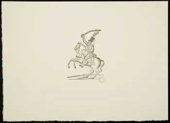 estampe Soldat sur un cheval cabré 1969.87.132 Photo