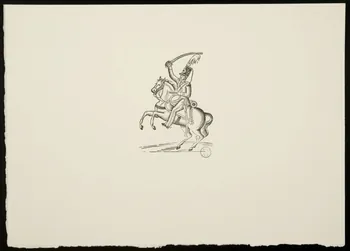 estampe Soldat sur un cheval cabré 1969.87.133.1 Photo