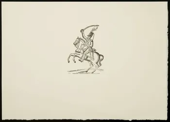 estampe Soldat sur un cheval cabré 1969.87.133.2 Photo
