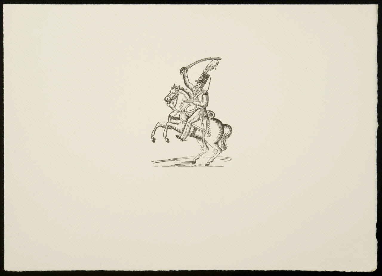 estampe Soldat sur un cheval cabré 1969.87.133.3 Photo