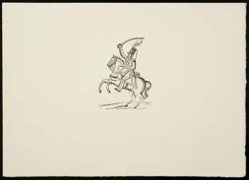 estampe Soldat sur un cheval cabré 1969.87.133.3 Photo