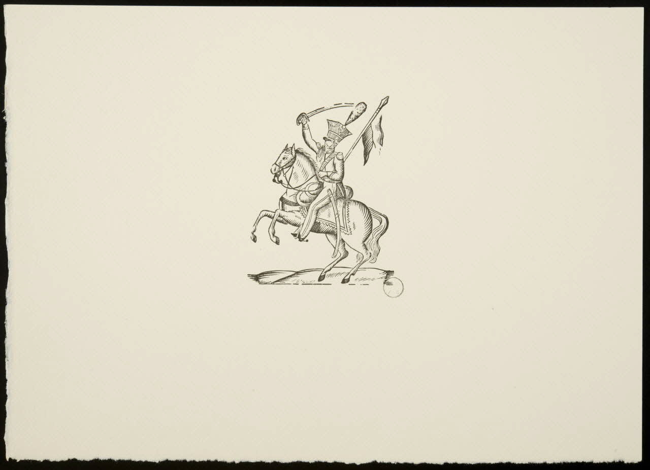 estampe Soldat sur un cheval cabré 1969.87.135.1 Photo