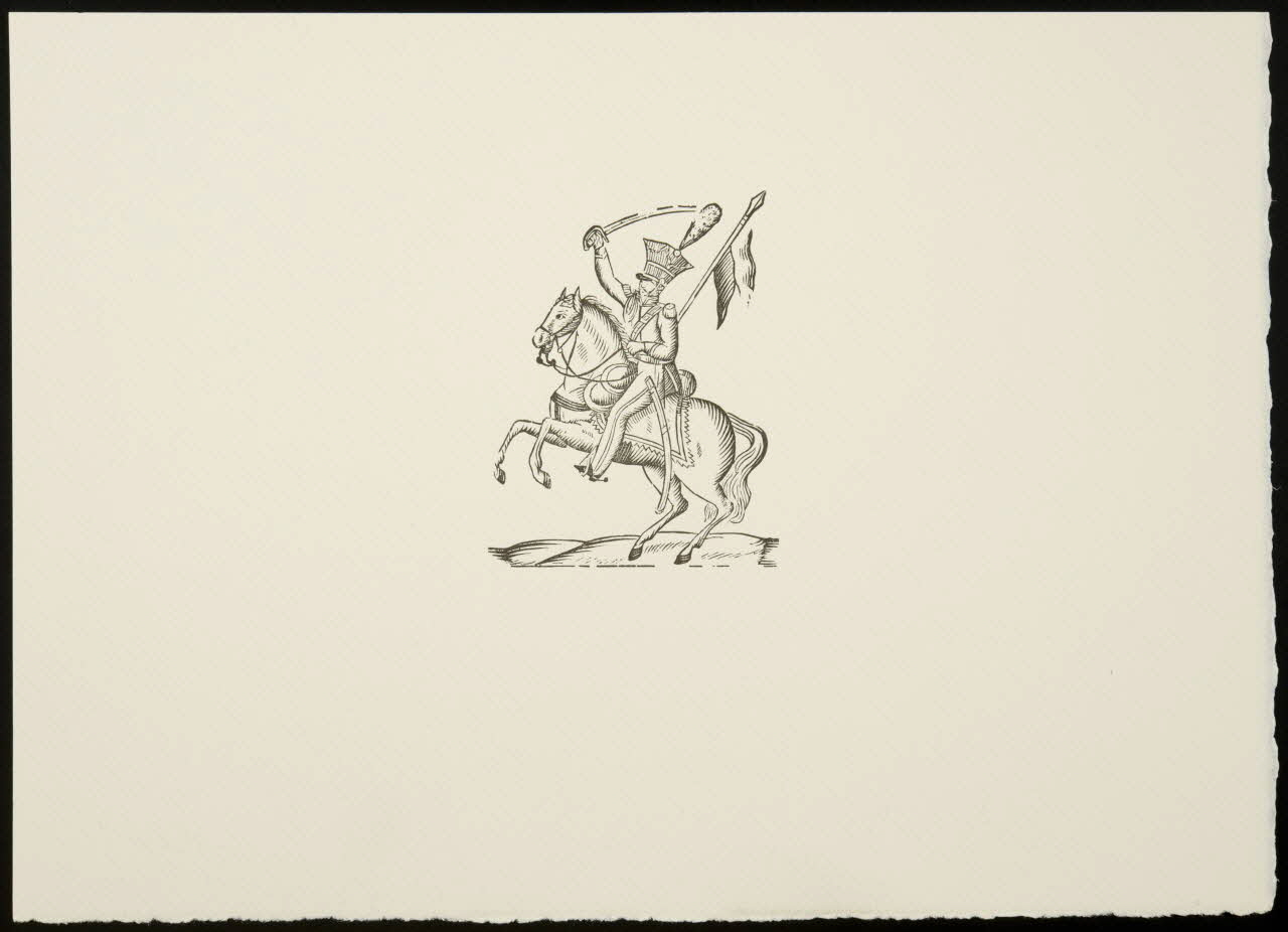 estampe Soldat sur un cheval cabré 1969.87.135.2 Photo