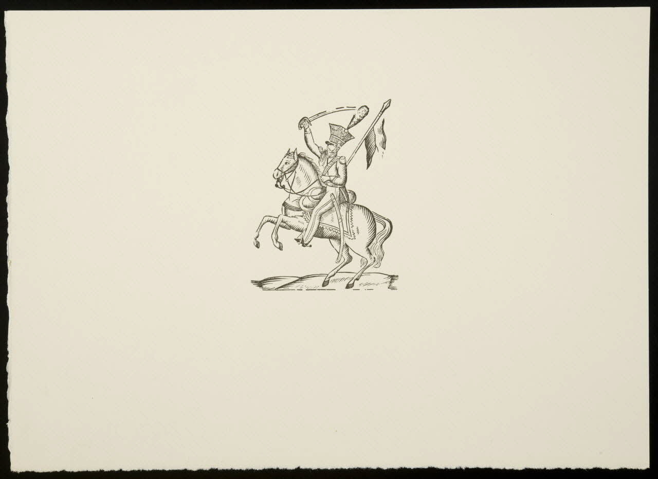 estampe Soldat sur un cheval cabré 1969.87.135.3 Photo
