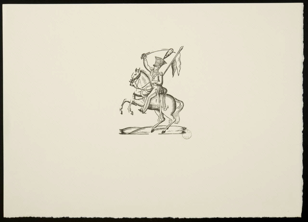 estampe Soldat sur un cheval cabré 1969.87.137.1 Photo