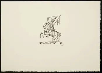 estampe Soldat sur un cheval cabré 1969.87.137.1 Photo