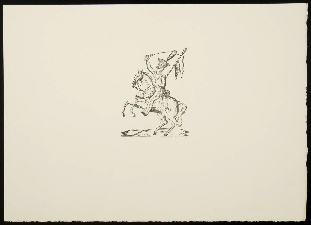 estampe Soldat sur un cheval cabré 1969.87.137.2 Photo