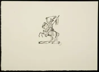 estampe Soldat sur un cheval cabré 1969.87.138 Photo