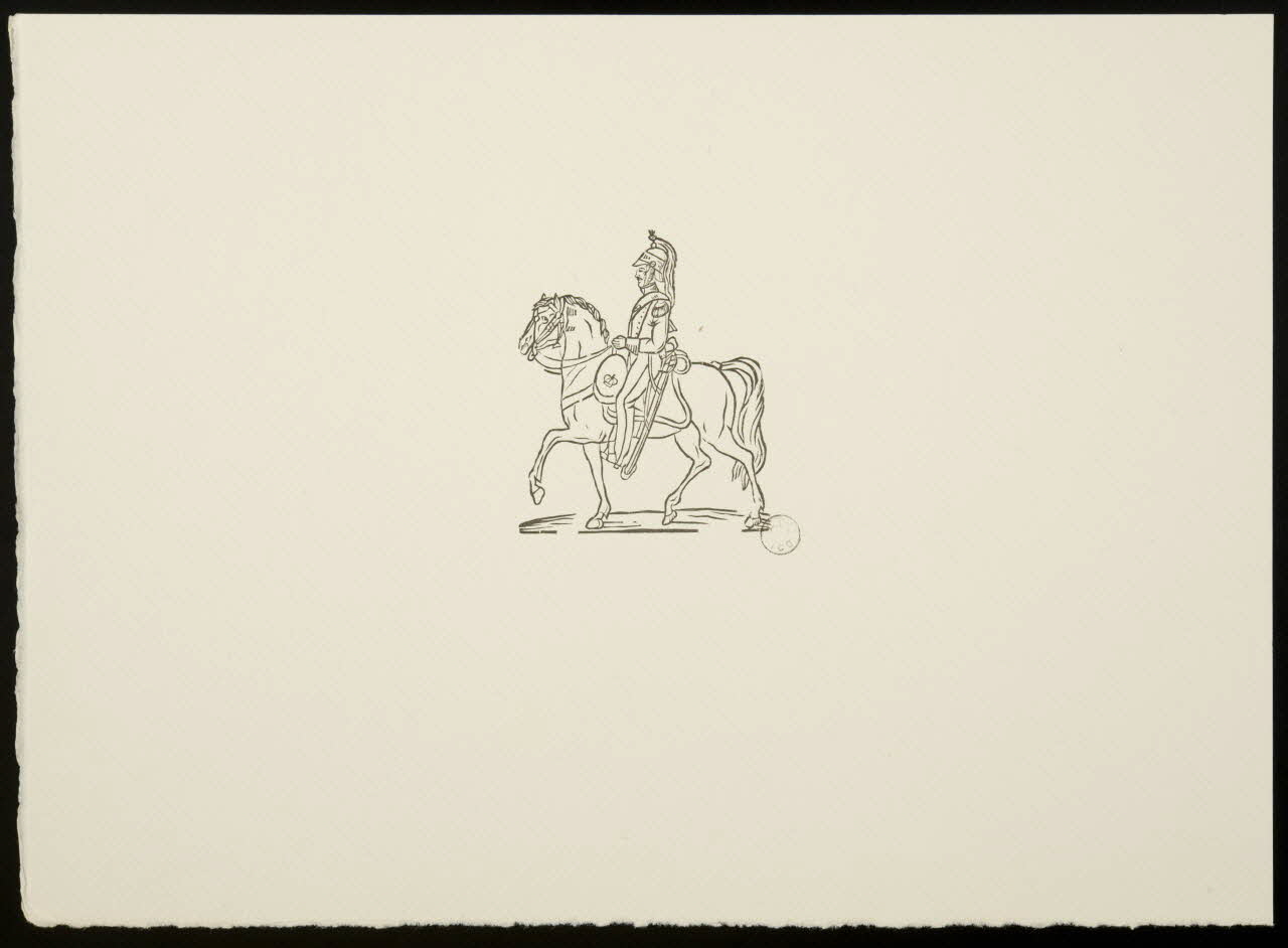 estampe Soldat à cheval 1969.87.139.1 Photo