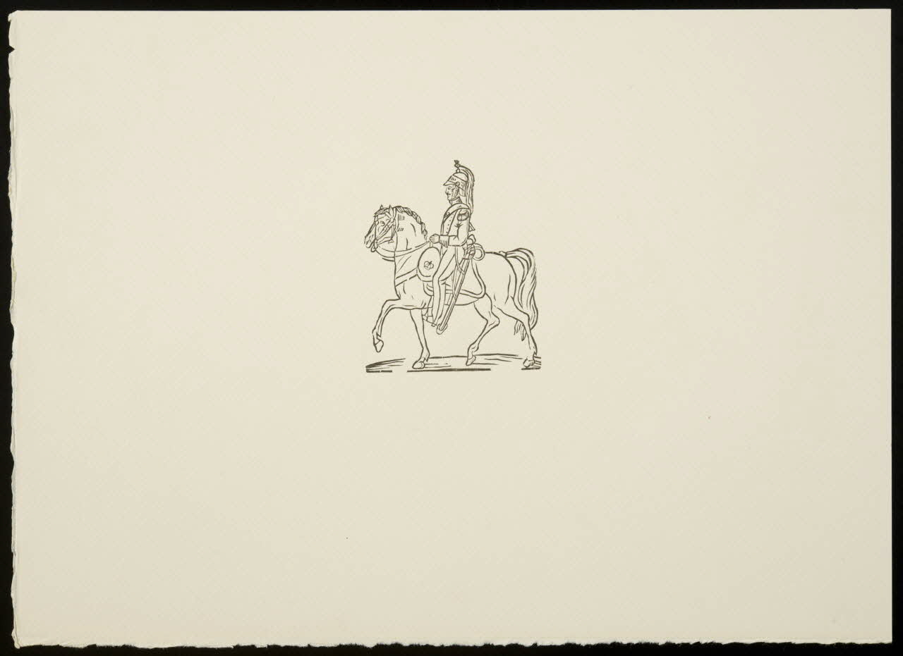 estampe Soldat à cheval 1969.87.139.2 Photo